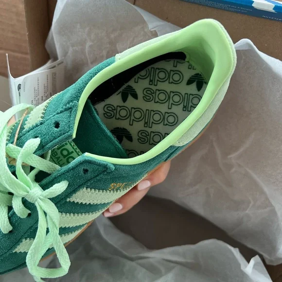 Adidas Spezial Green and Gum Sneakers - Picture 3 of 8